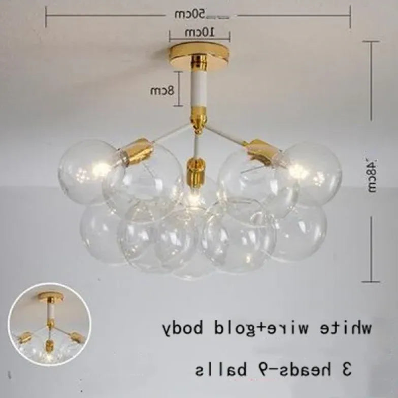Pendelleuchte wohnzimmer glas im nordischen kreativen Stil - Clowas.de