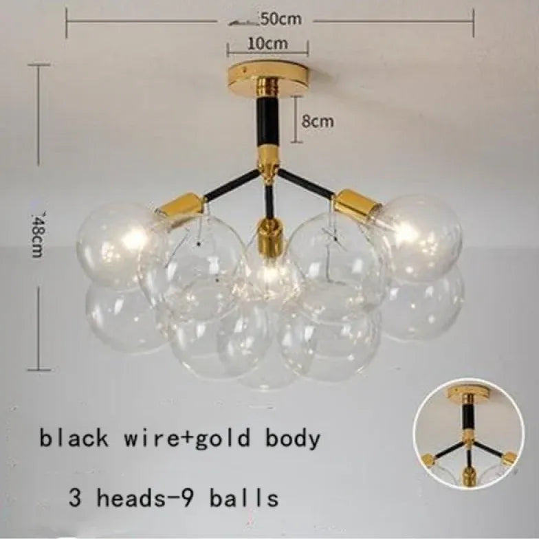 Pendelleuchte wohnzimmer glas im nordischen kreativen Stil - Clowas.de
