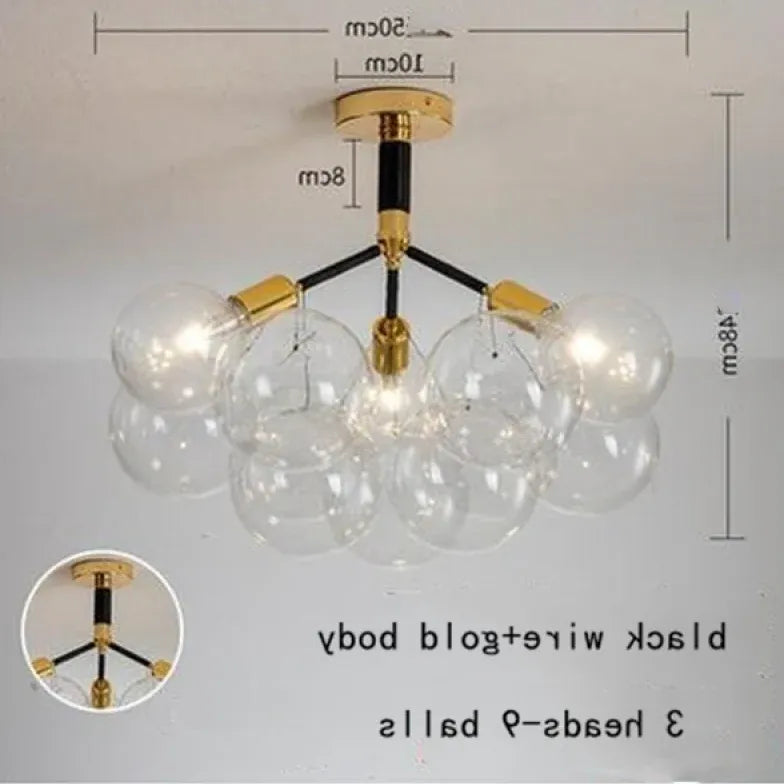 Pendelleuchte wohnzimmer glas im nordischen kreativen Stil - Clowas.de