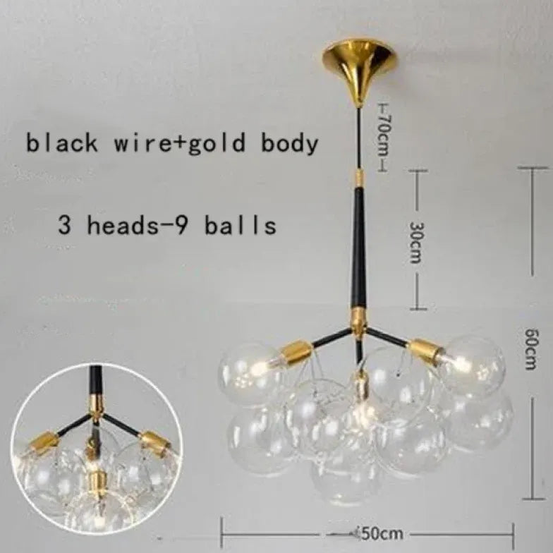 Pendelleuchte wohnzimmer glas im nordischen kreativen Stil - Clowas.de