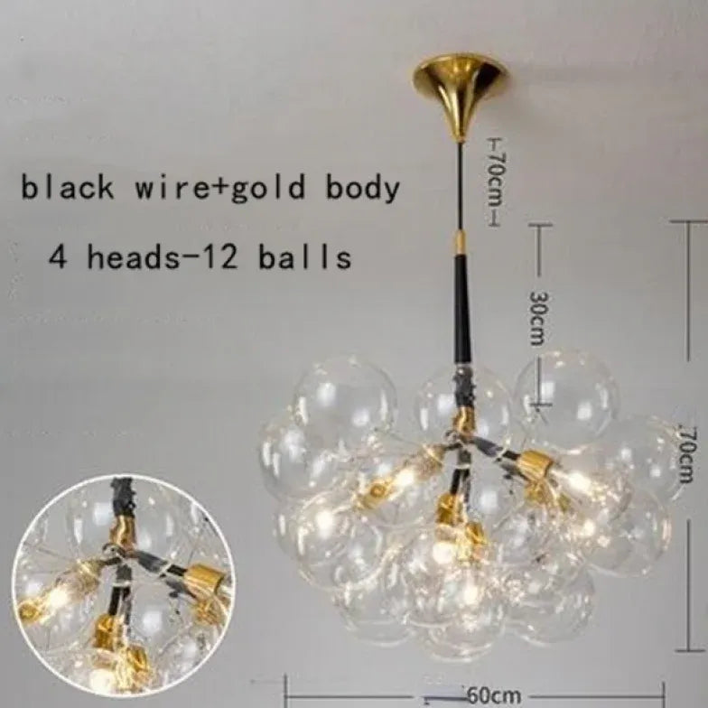 Pendelleuchte wohnzimmer glas im nordischen kreativen Stil - Clowas.de