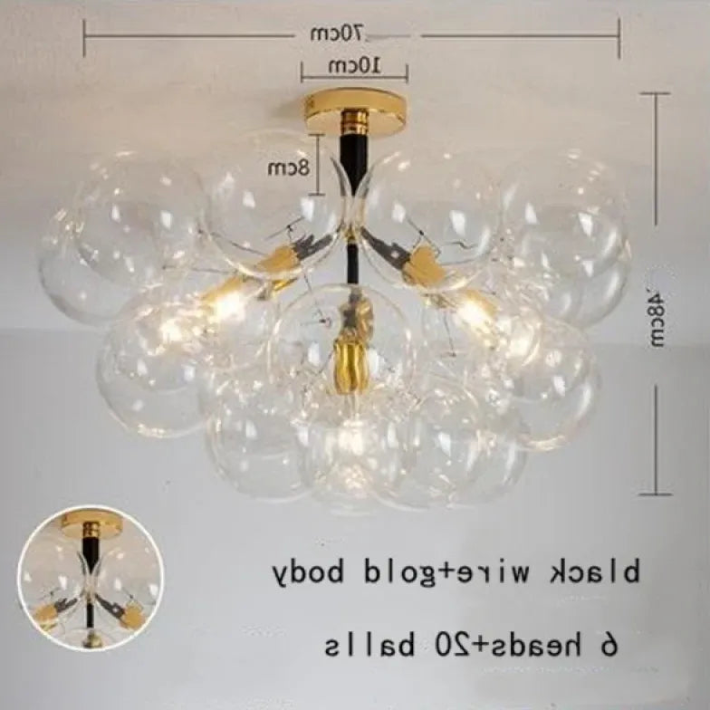 Pendelleuchte wohnzimmer glas im nordischen kreativen Stil - Clowas.de