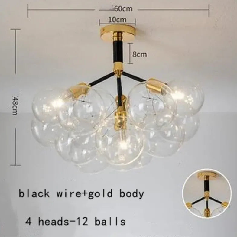 Pendelleuchte wohnzimmer glas im nordischen kreativen Stil - Clowas.de