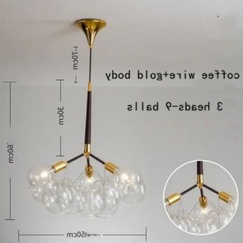 Pendelleuchte wohnzimmer glas im nordischen kreativen Stil - Clowas.de