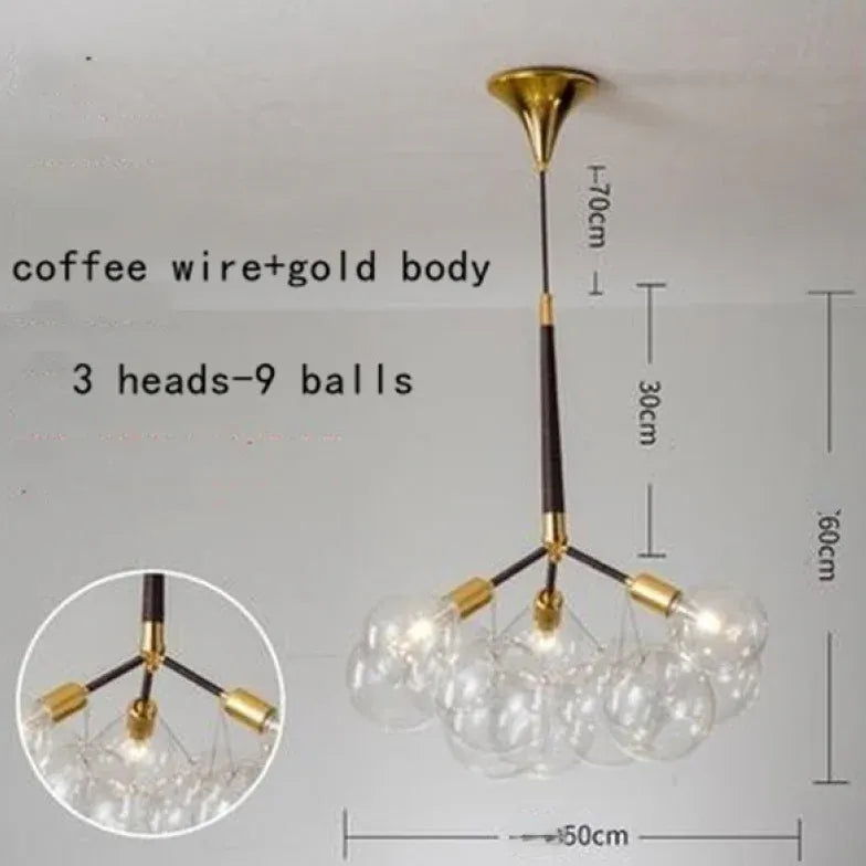 Pendelleuchte wohnzimmer glas im nordischen kreativen Stil - Clowas.de