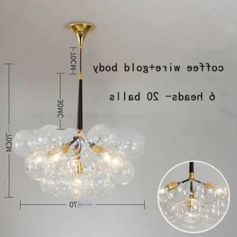 Pendelleuchte wohnzimmer glas im nordischen kreativen Stil - Clowas.de