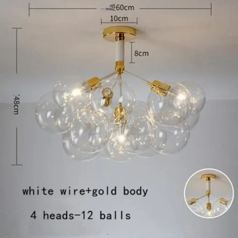 Pendelleuchte wohnzimmer glas im nordischen kreativen Stil - Clowas.de