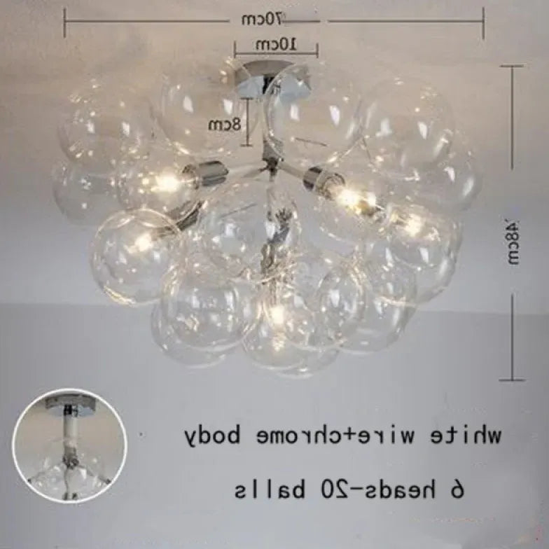 Pendelleuchte wohnzimmer glas im nordischen kreativen Stil - Clowas.de