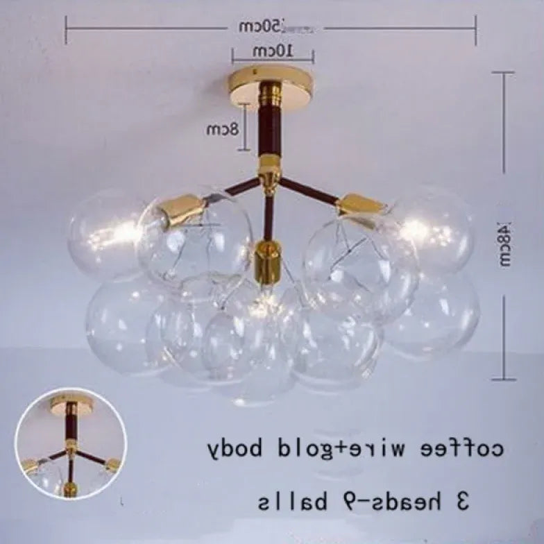 Pendelleuchte wohnzimmer glas im nordischen kreativen Stil - Clowas.de