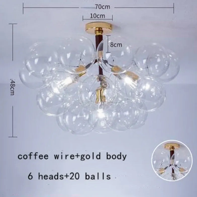 Pendelleuchte wohnzimmer glas im nordischen kreativen Stil - Clowas.de