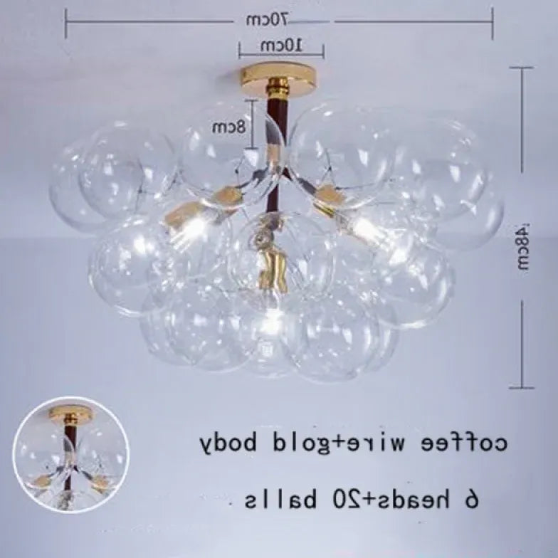 Pendelleuchte wohnzimmer glas im nordischen kreativen Stil - Clowas.de