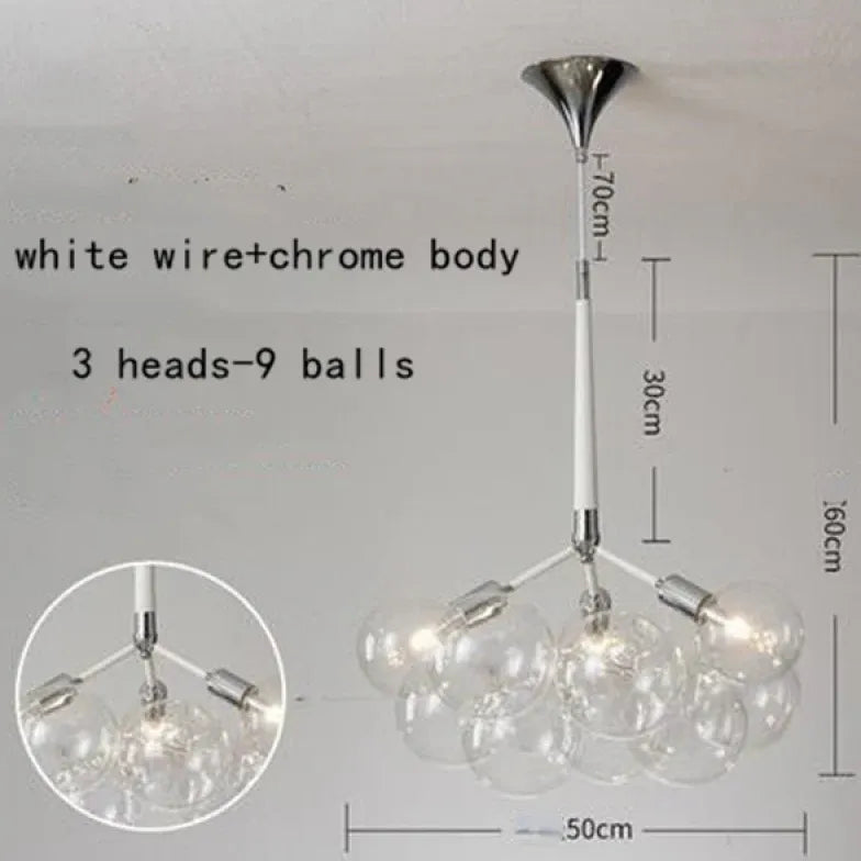 Pendelleuchte wohnzimmer glas im nordischen kreativen Stil - Clowas.de