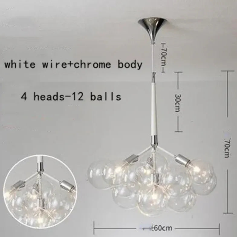 Pendelleuchte wohnzimmer glas im nordischen kreativen Stil - Clowas.de