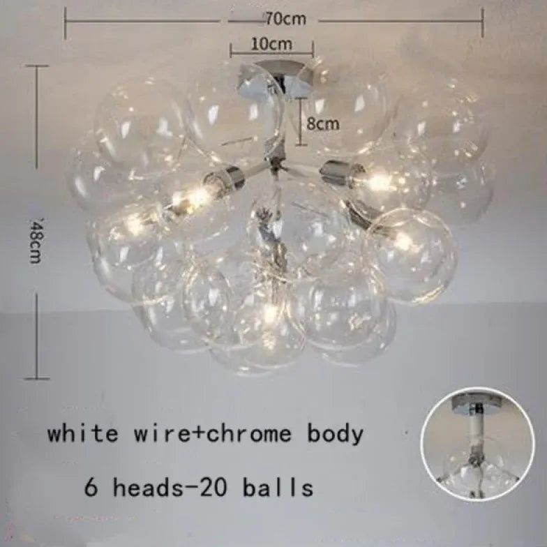 Pendelleuchte wohnzimmer glas im nordischen kreativen Stil - Clowas.de