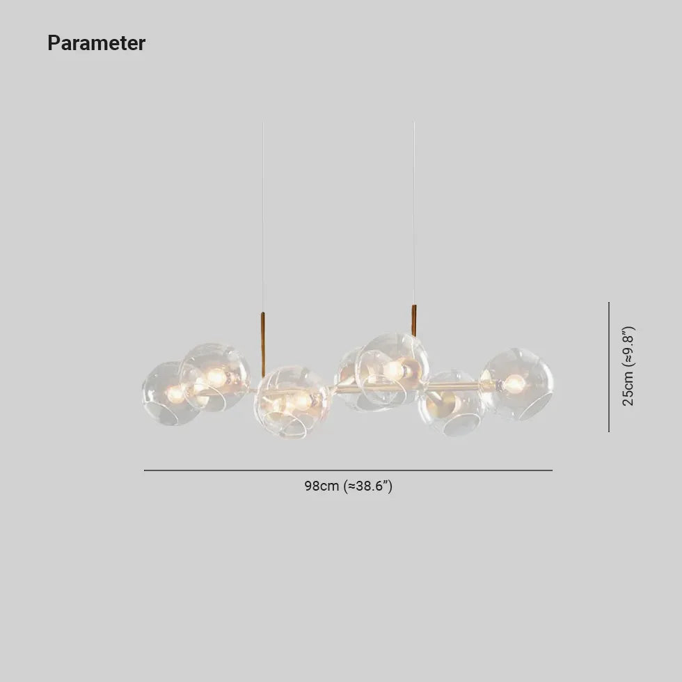 Pendelleuchte Wohnzimmer Glas moderne einfache nordische Design - Clowas.de
