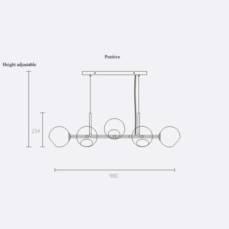 Pendelleuchte Wohnzimmer Glas moderne einfache nordische Design - Clowas.de