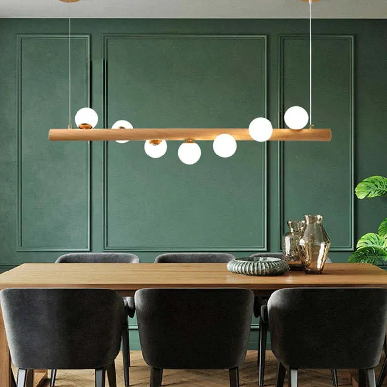 Pendelleuchte Wohnzimmer Holz moderne nordische Einfachheit - Clowas.de