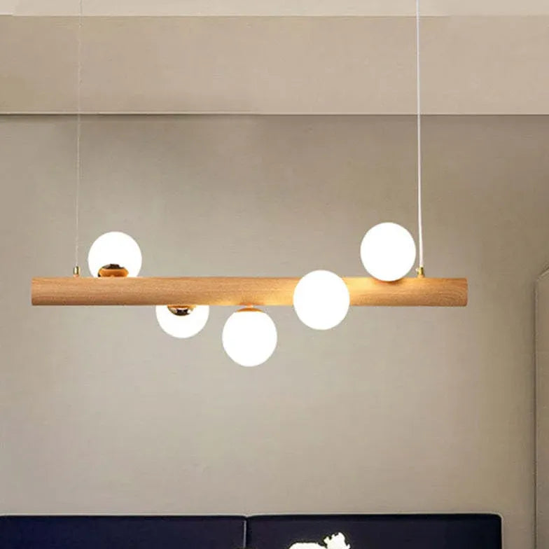 Pendelleuchte Wohnzimmer Holz moderne nordische Einfachheit - Clowas.de