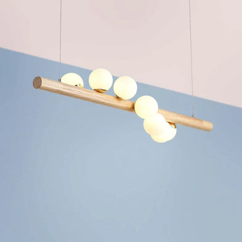 Pendelleuchte Wohnzimmer Holz moderne nordische Einfachheit - Clowas.de