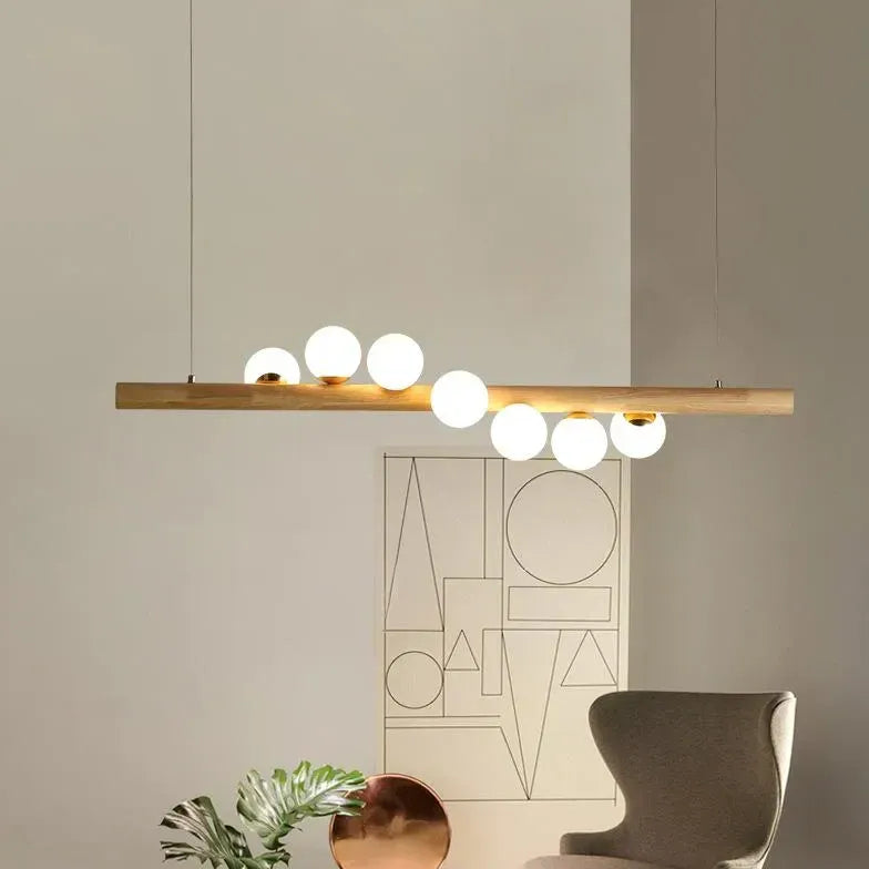 Pendelleuchte Wohnzimmer Holz moderne nordische Einfachheit - Clowas.de