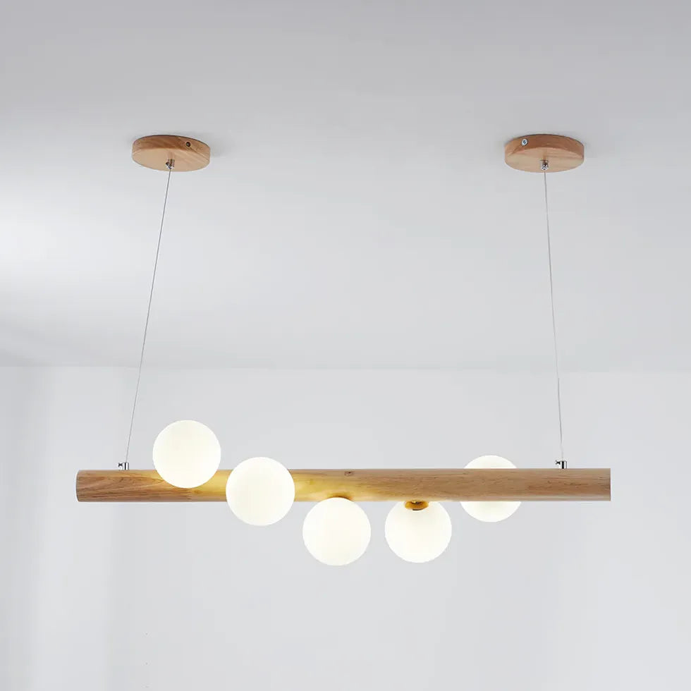 Pendelleuchte Wohnzimmer Holz moderne nordische Einfachheit - Clowas.de