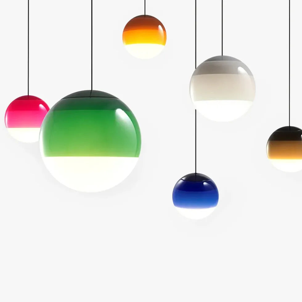 Pendelleuchten Kugel Nordisch Bunt Glas Design - Clowas.de