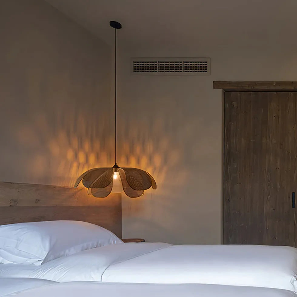 Pendelleuchten LED Esszimmer im einfachen Rattan Design - Clowas.de