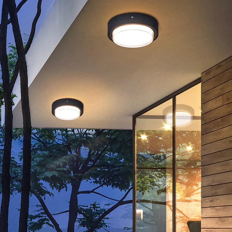 Porta Deckenleuchte Moderne Schwarze Runde Deckenlampe - Clowas.de