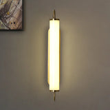 Tube Frosted lampshade Gold Wall Lights