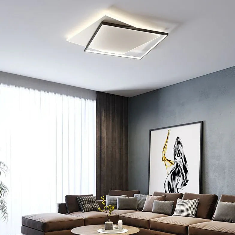 Quadratische Deckenleuchte LED im modernen nordischen Stil - Clowas.de