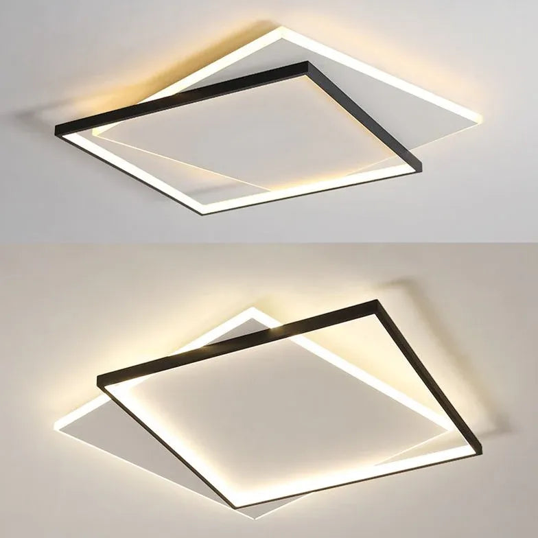 Quadratische Deckenleuchte LED im modernen nordischen Stil - Clowas.de