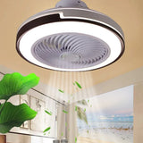 Dual-Tone Round Ceiling Fan with Light