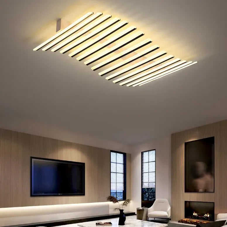 Wavy Slim Tube Modern Ceiling Light