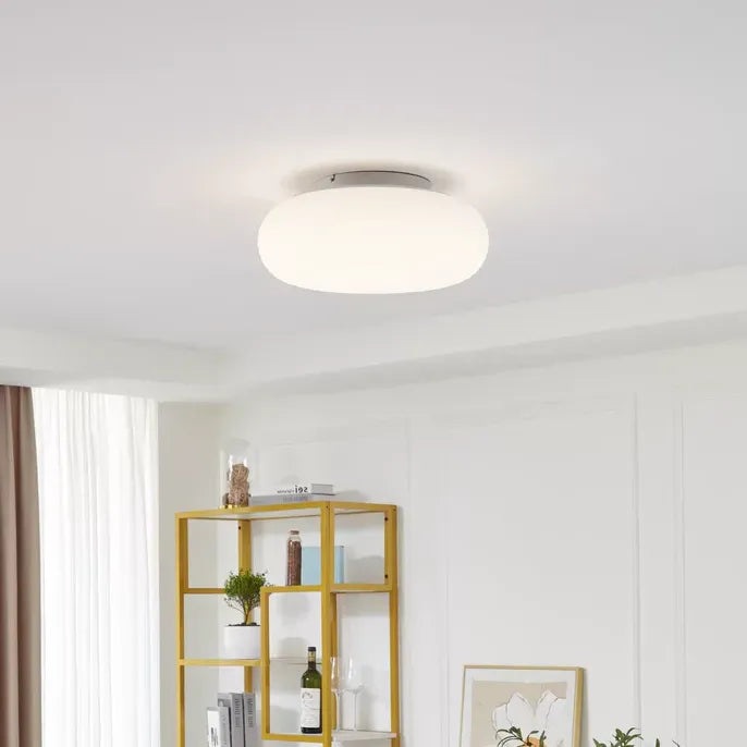 White Round Ceiling Light for Living Room