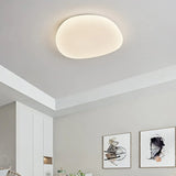 Irregular for Bedroom White Flush Ceiling Lights