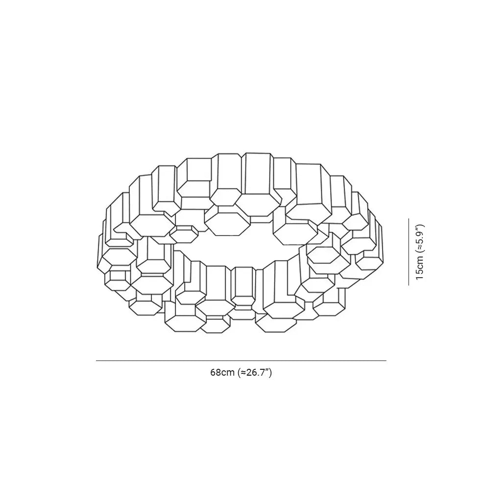 Layered Circular Translucent Artistic Pendant Light