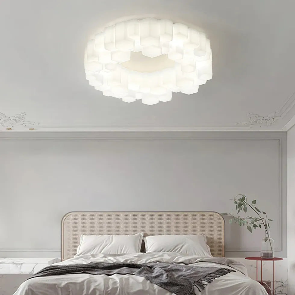 Layered Circular Translucent Artistic Pendant Light