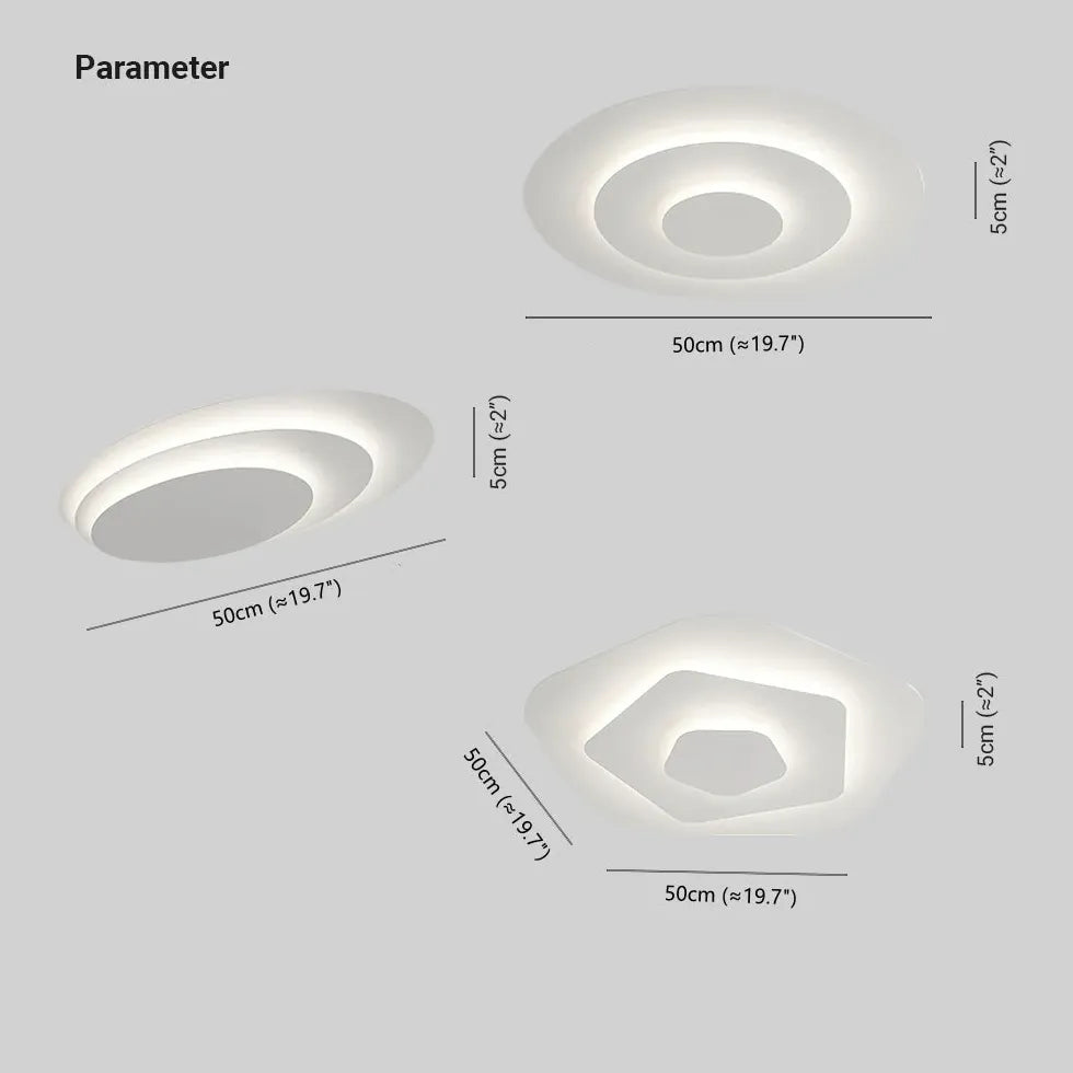 Design Deckenleuchte Wohnzimmer Modern Simplizität Leichtigkeit