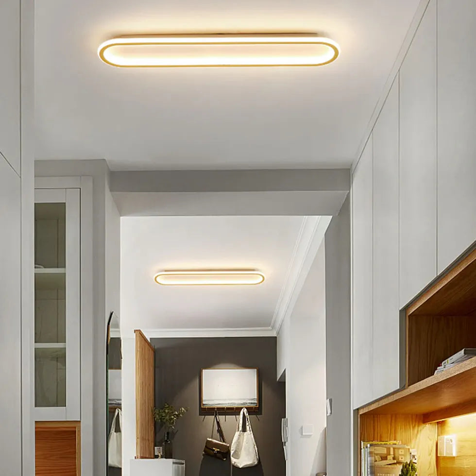 Deckenleuchte LED Farbwechsel modern ovales Design