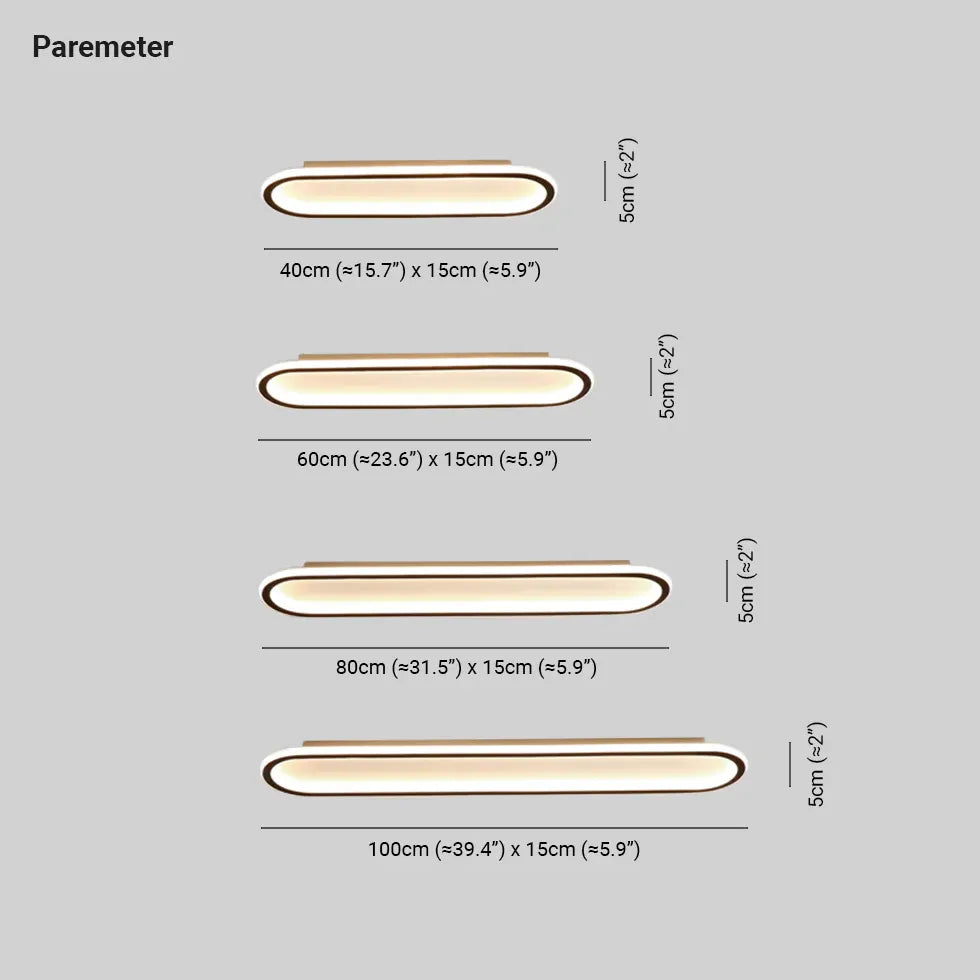 Deckenleuchte LED Farbwechsel modern ovales Design