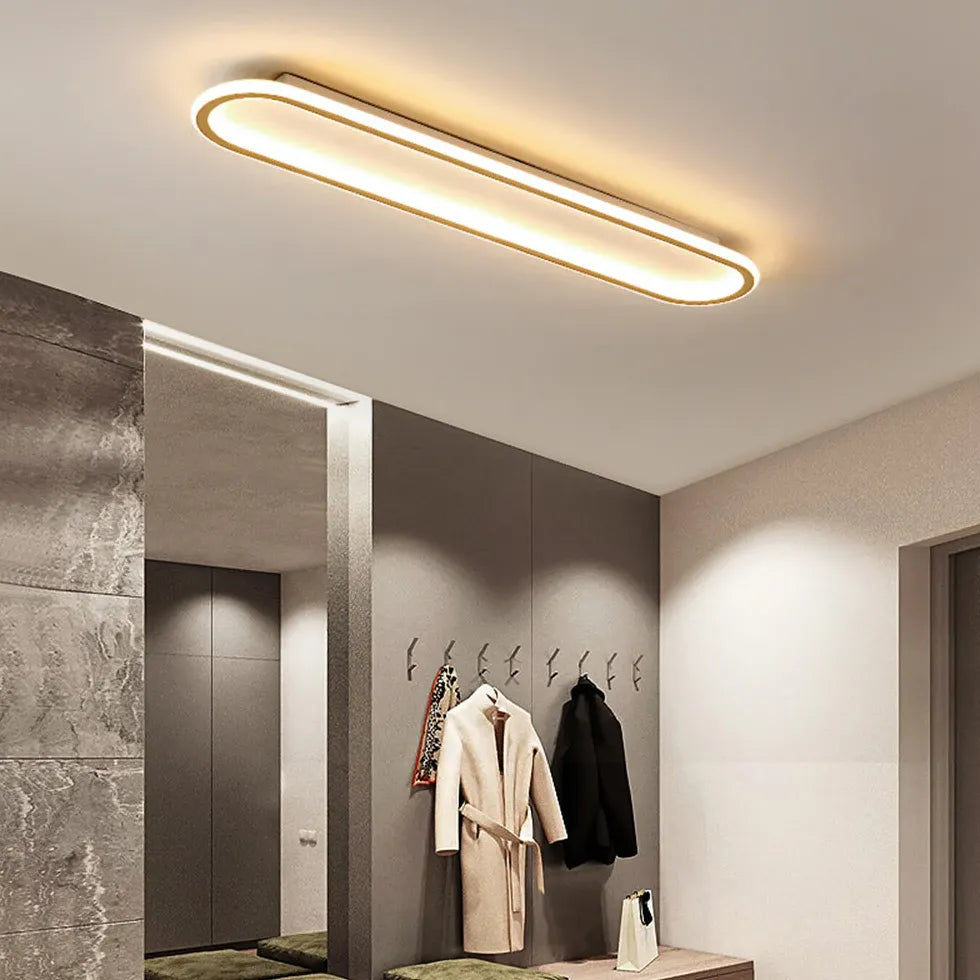 Deckenleuchte LED Farbwechsel modern ovales Design