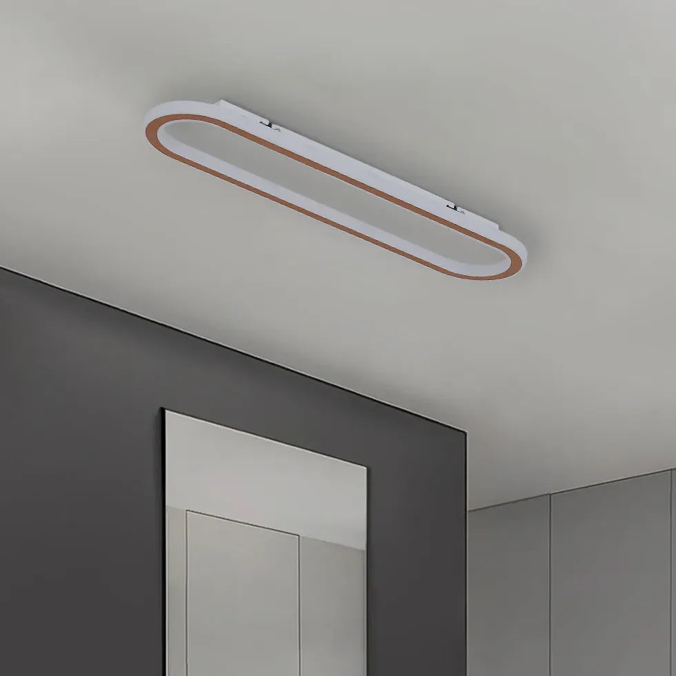 Deckenleuchte LED Farbwechsel modern ovales Design