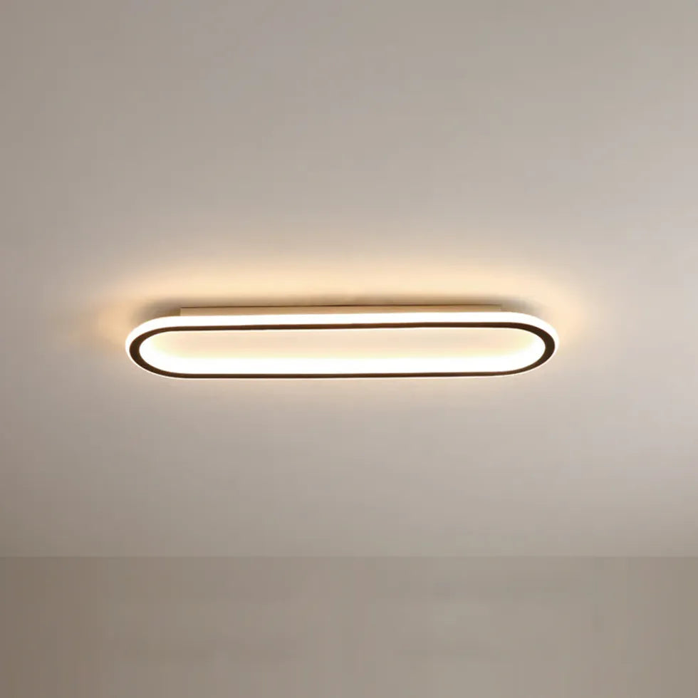 Deckenleuchte LED Farbwechsel modern ovales Design