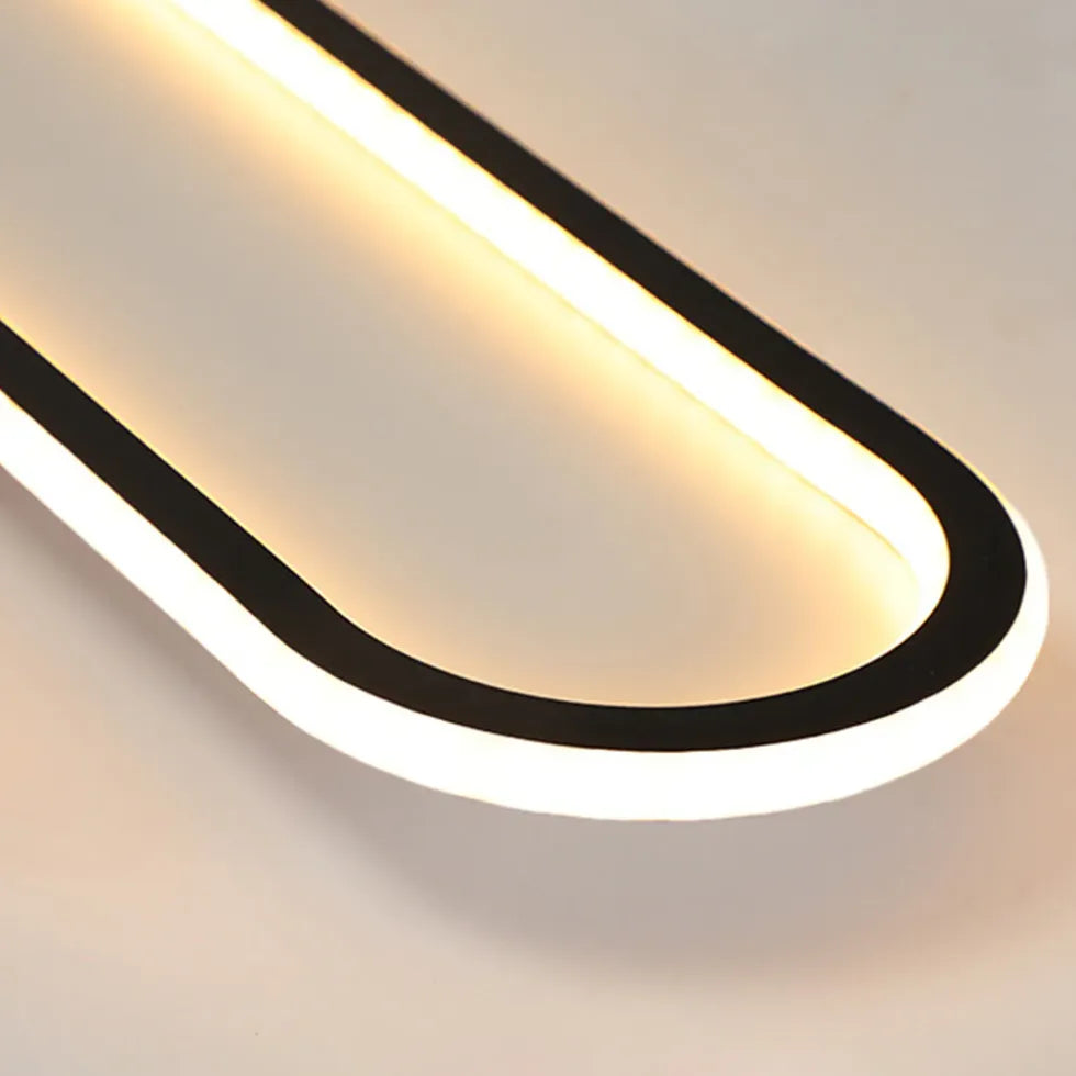 Deckenleuchte LED Farbwechsel modern ovales Design