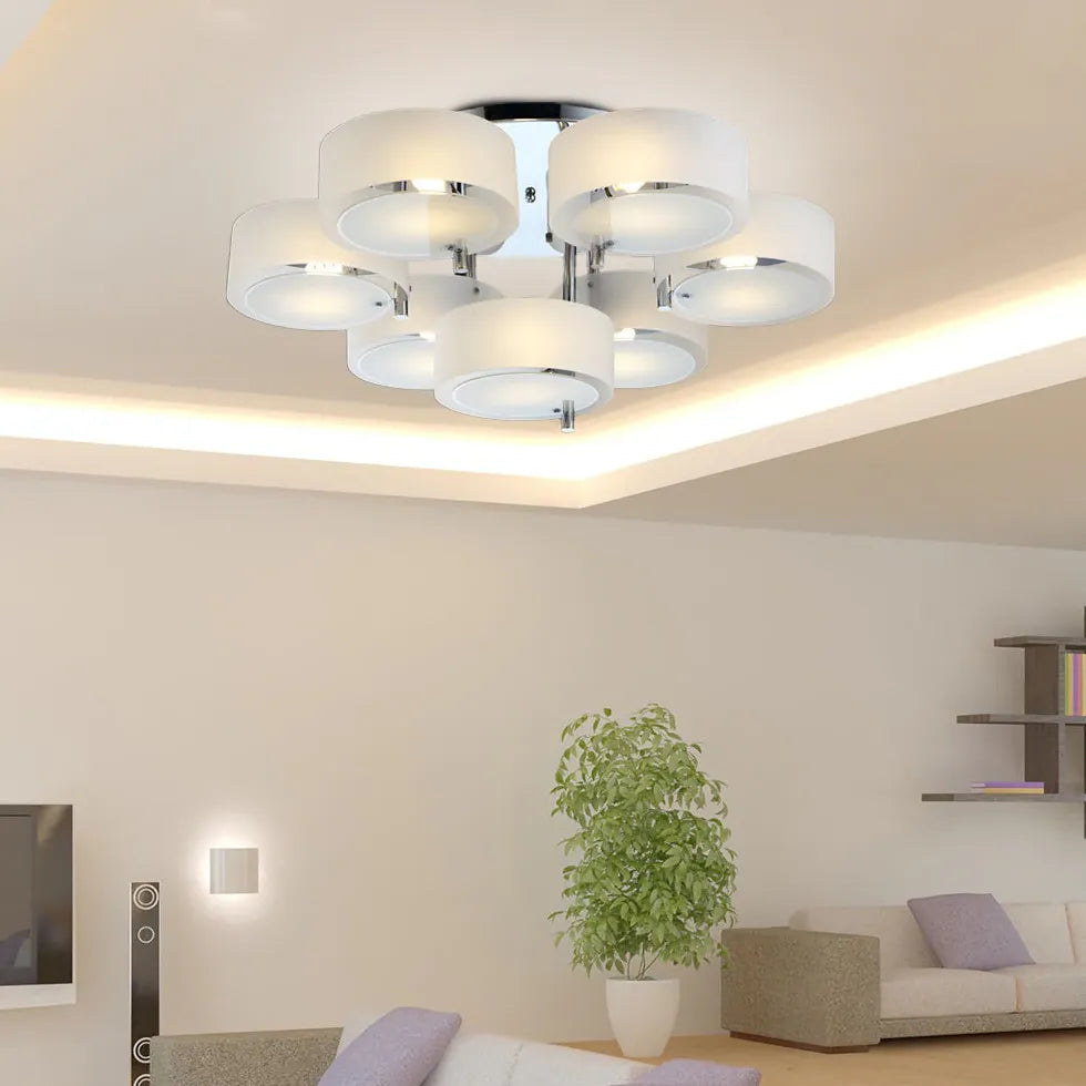 Round Petals LED Modern Flush Ceiling Lights