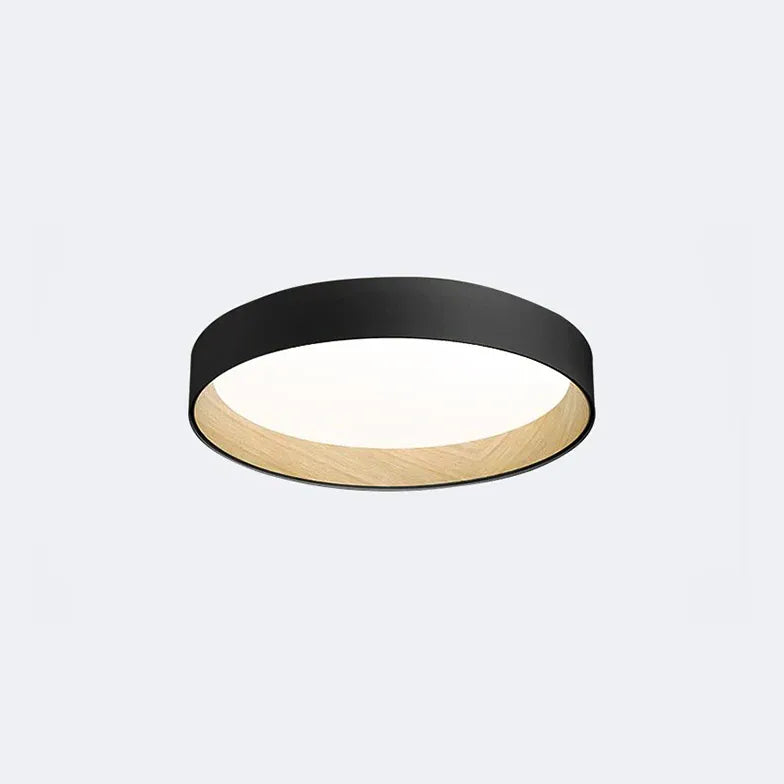 Gray Round Minimalist Modern Ceiling Light