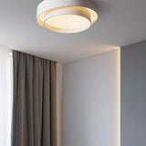 Layered Circular Modern White Flush Ceiling Lights