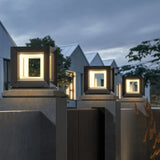 Square Modern Led Outdoor Pillar Lights