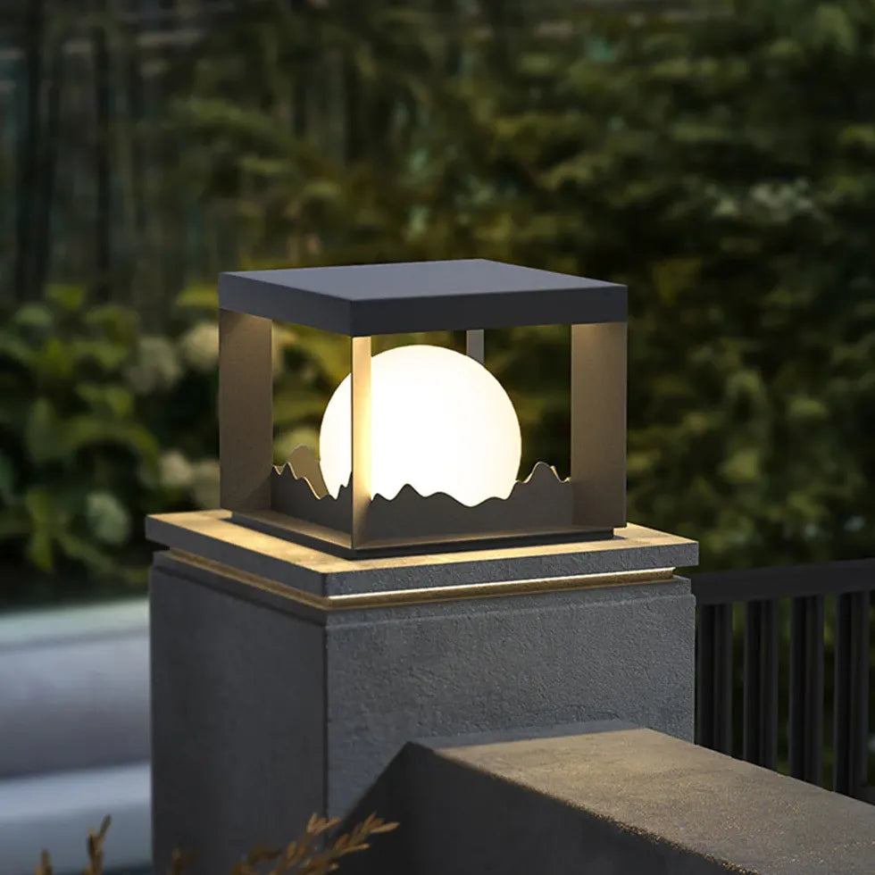 Mountain Design Landscape Outdoor Pillar Lights