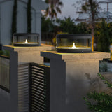 Cylindrical Solar Landscape Outdoor Pillar Lights